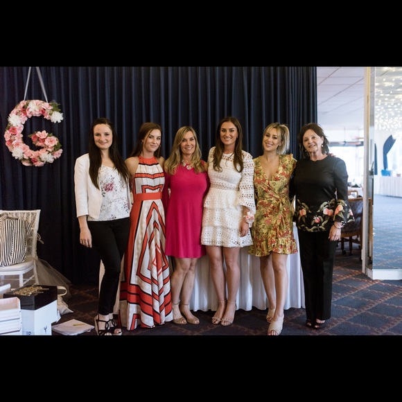 Aqua white lace dress - Picture 5 of 6